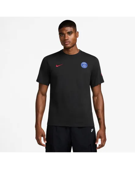 T-shirt de football Homme PSG M NK DF PRIMARY STMT SS 3R Noir