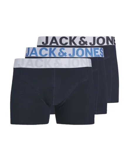 Lot de 3 boxers Homme JACCONOR SOLID TRUNKS 3 PACK Bleu