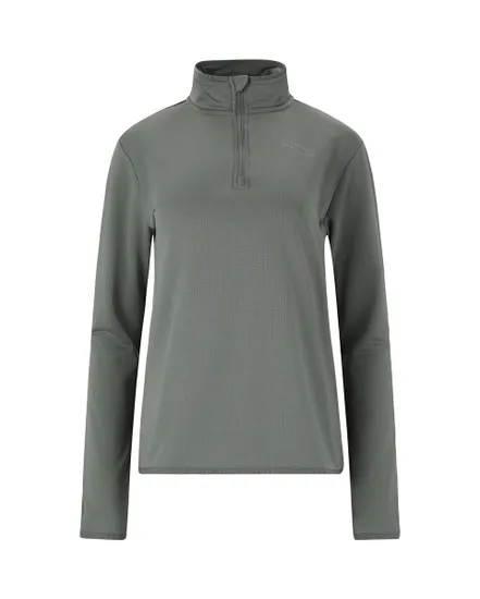 Haut d'entrainement Femme VIRONIC W WAFFLE MELANGE LOOSE FIT MIDLAYER Gris