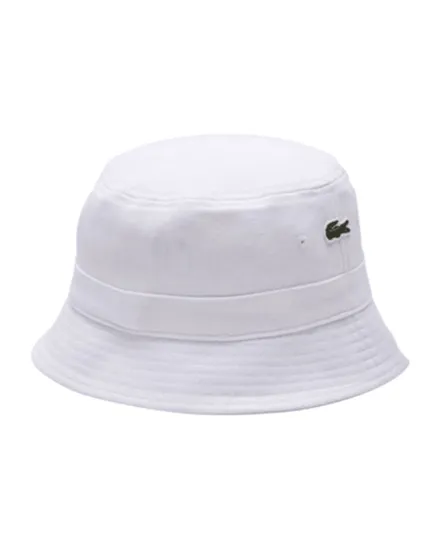 Bonnet Seau Unisexe Lacoste Blanc