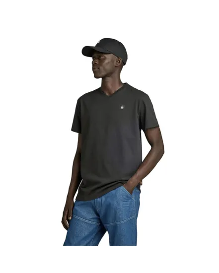 T-shirt col V Homme BASE-S V T SS Noir