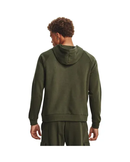 Sweat à capuche Homme UA RIVAL FLEECE LOGO HD Vert