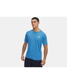 T-Shirt Homme UA TECH TEXTURED SS Bleu