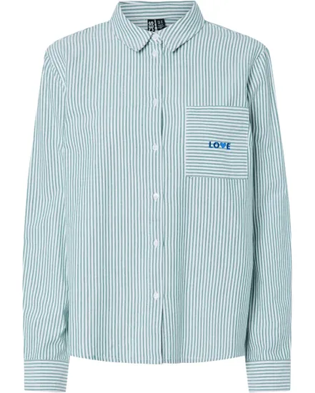 Chemise Femme Pcirene Ls Pocket Shirt Fc