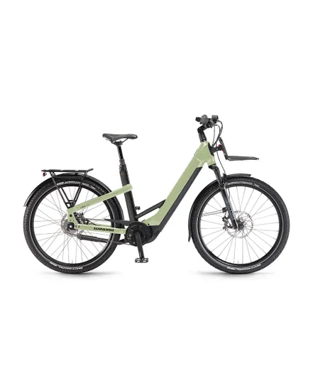 Vélo électrique trekking Femme YAKUN R5 PRO LOW STEP Vert Pistache