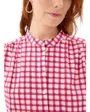 Chemise Femme PCJAVIER SS Check Shirt