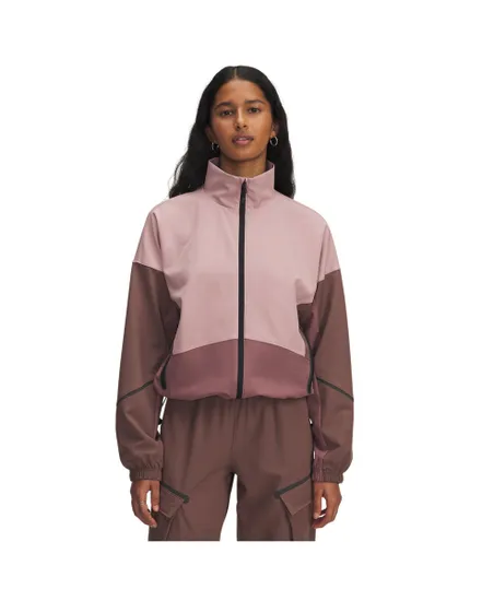 Veste zip à capuche Femme UA UNSTOPPABLE JACKET Rose