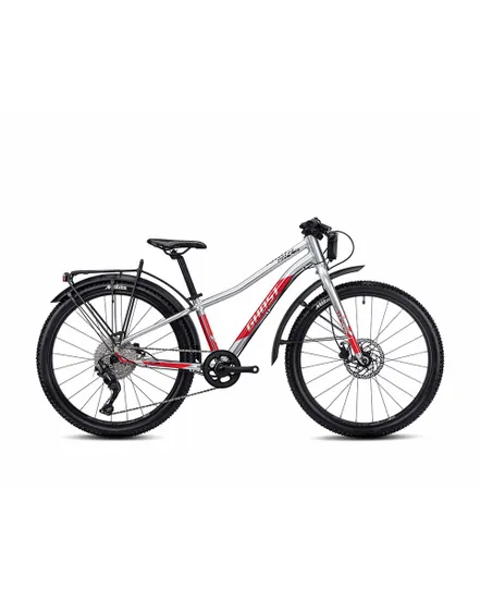 VTT Enfant KATO 24 PRO EQ Argent/Rouge