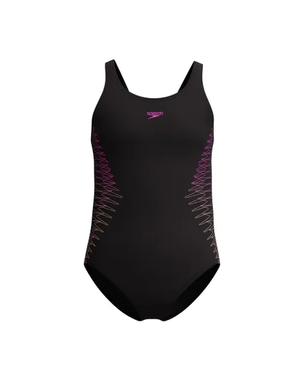 Maillot de bain Fille ECO PLACEM MUSCLEB BLA/ORA Noir