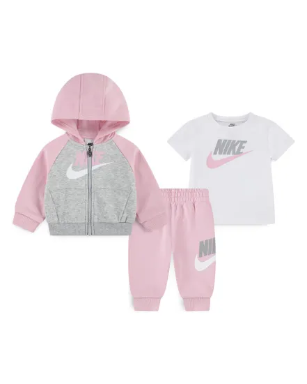 Ensemble de survetement Bébé NKN COLOR BLOCKED HBR JOGGER S Rose