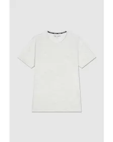 T-shirt manches courtes Homme T-NARK CHINE MC Blanc