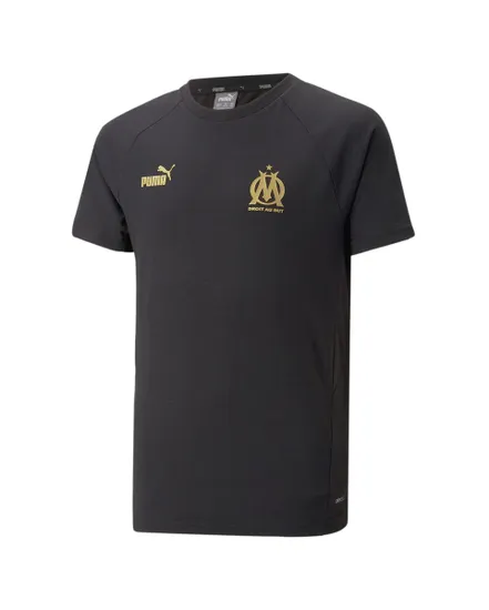 T-shirt de football Enfant OM CAS TEE JR Noir