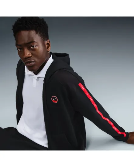 Sweat zip à capuche Homme M NSW CS HOODY FLC BB Noir