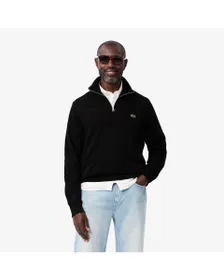 Sweat col zip Homme MEN S SWEATSHIRT FLEECE Noir