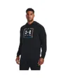 Sweatshirt à capuche manches longues Homme UA RIVAL FLC GRAPHIC HOODIE Noir