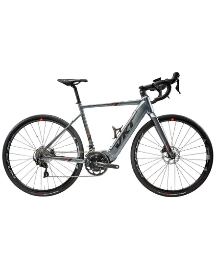 Vélo de route électrique Unisexe XONAR 105 DI2 2X12V 500WH Gris Mat