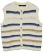 Gilet Femme Vmkira Sl O Neck Stripe