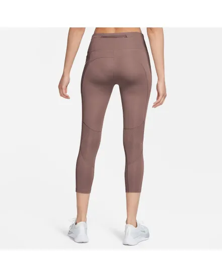 Legging mi-long Femme W NK DF FAST TGHT Marron