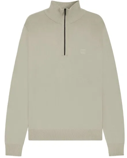 Pull col zippé Homme KANOBIX S Gris Clair