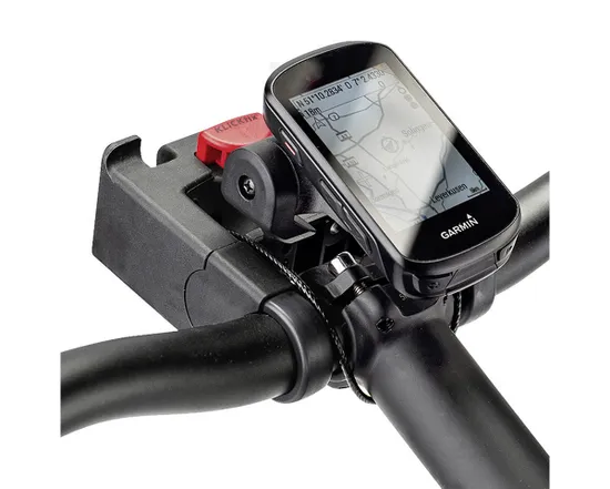 Support de GPS Garmin combinable avec support de panier au guidon Noir