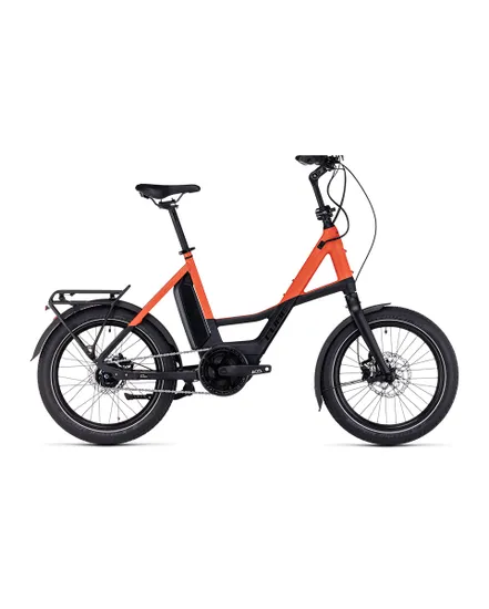 Vélo électrique urbain Unisexe COMPACT HYBRID 500 Orange