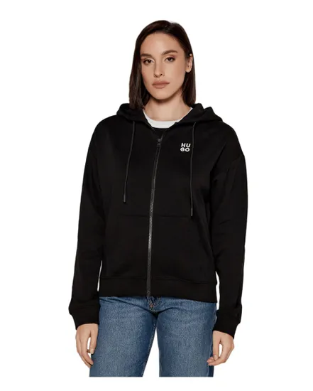 Sweat zippé à capuche Femme DALFINE Noir