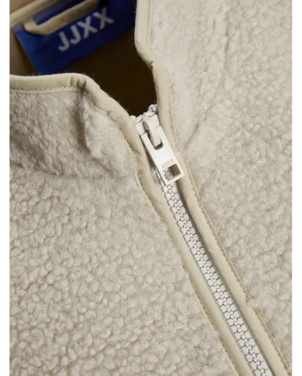 Gilet sans manche Femme JXDAWN TEDDY VEST OTW Beige