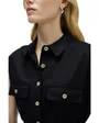 Robe Chemise Sans Manches Femme Salsa Boutons Naturels