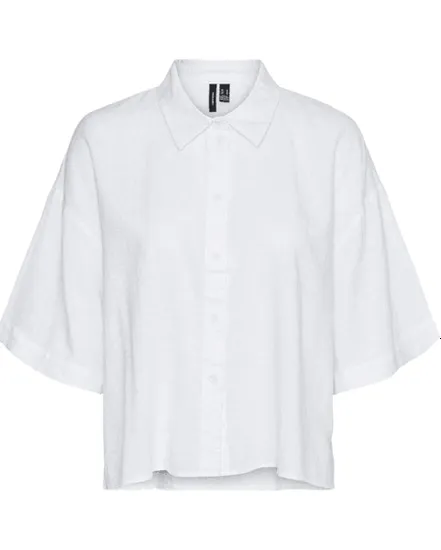 Chemise Femme VMLINN 2/4 Short Shirt WVN NOOS