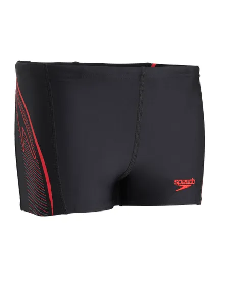 MAILLOT DE BAIN GARÇON PLACEMENT PANEL AQSH BLA/RED Noir