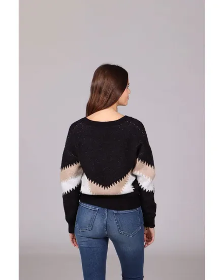 Pull jacquard femme Femme PULL Noir