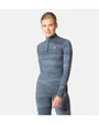 Haut col zip Femme BL TOP TURTLE NECK L/S HALF ZIP WHISTLER Bleu