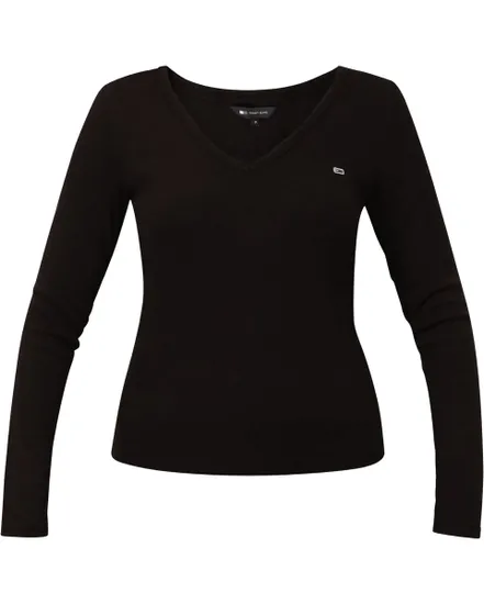 T-Shirt Manches Longues Femme Slim Essential Rib V Ls