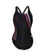 Maillot de bain Femme WOMEN S SWIMSUIT V BACK GRAPHIC Noir