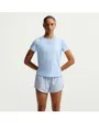 T-shirt Femme W NK ONE CLASSIC DF SS TOP Bleu