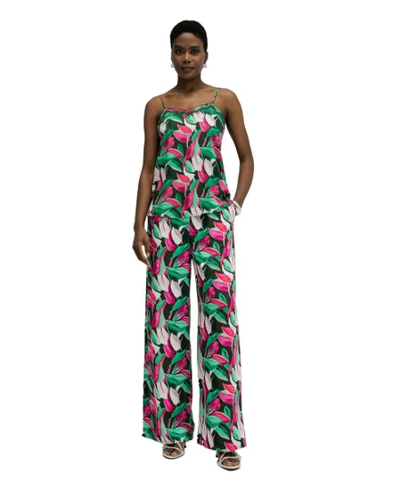 Pantalon Femme Taille Haute Imprimé Floral