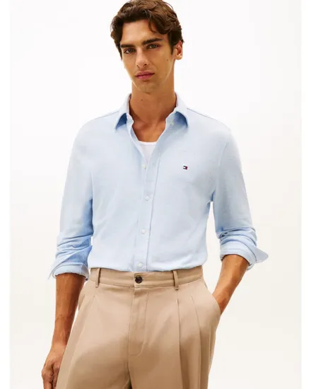 Chemise Homme KNIT PIQUE FEATHERWEIGHT SHIRT Bleu