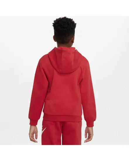 Veste à capuche manches longues Enfant K NSW CLUB FLC HD FZ LS LBR Rouge