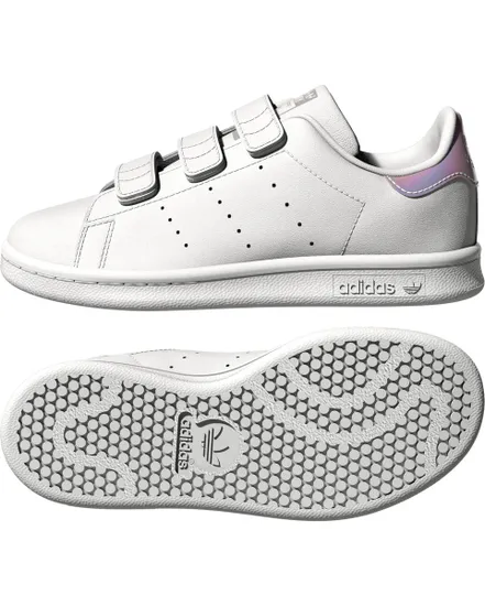 chaussures mode enfant STAN SMITH CF C Blanc