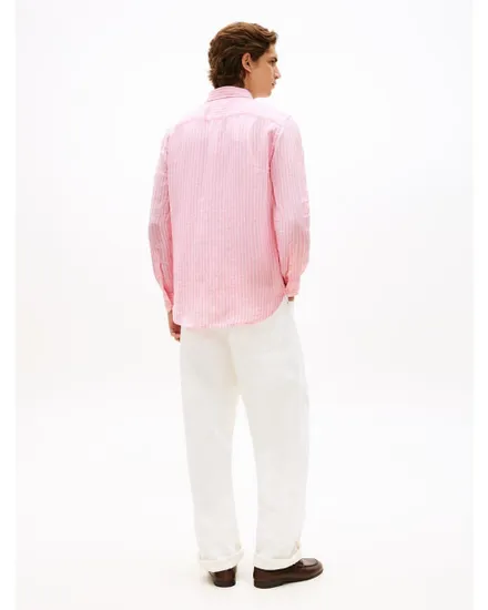 Chemise Homme LINEN BENGAL STRIPE RF SHIRT Rose