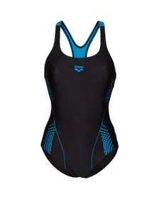 Maillot de natation Femme WOMEN S SWIM PRO BACK GRAPHIC Noir
