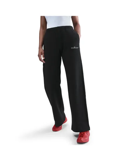 Pantalon de survetement Femme W NSW PHNX FLC STRGHT LEG PNT Noir