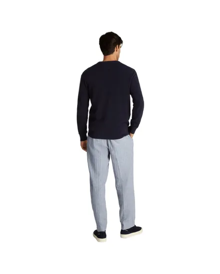 Pull col rond Homme ESSENTIAL STRUCTURE CREW NECK Bleu Marine