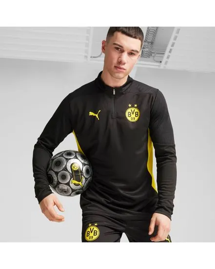Maillot de football zip Homme BVB TRG 1/4 ZIP TOP Noir