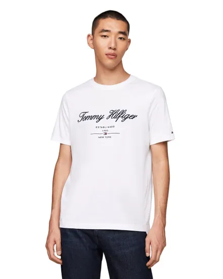 T-shirt col rond Homme SCRIPT LOGO TEE Blanc