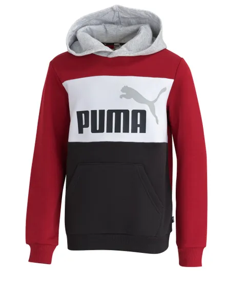 SWEAT A CAPUCHE Enfant Puma B ESS BLOCK HDY FL Rouge Sport 2000 Ref 679717 13