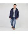 VESTE TWILL DOUBLEE FLANELLE Homme Bleu