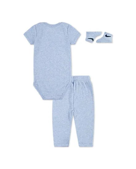 Ensemble 3 pièces Bébé NHN 3PK POINTELLE SET Bleu