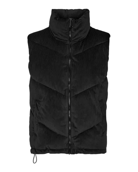 Doudoune sans manches Femme VMDEBBIEHARLIE SHORT WAISTCOAT GA Noir