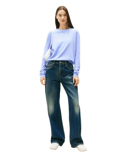 Pull col rond Femme ESSENTIAL CREW SWEATER EXT Bleu Iris